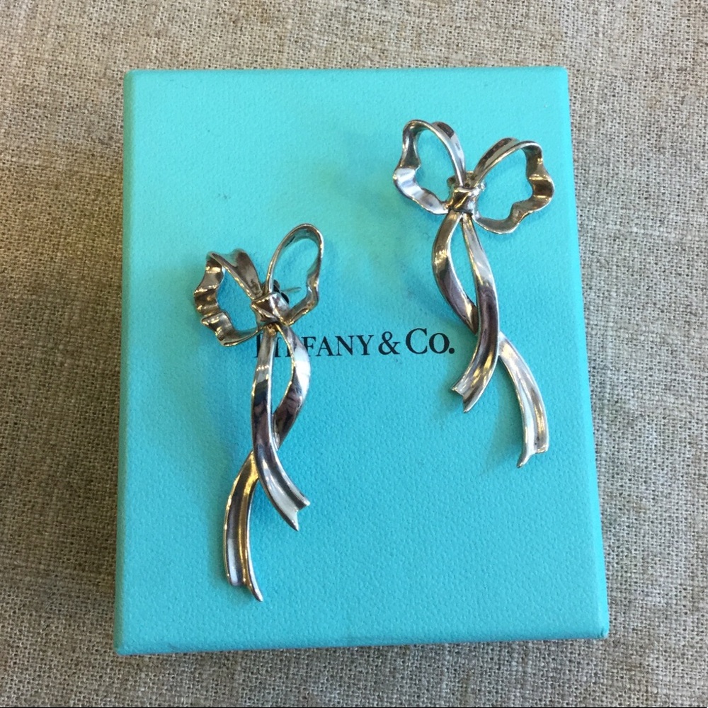 Tiffany and Co bow earrings
